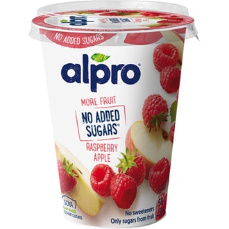Alpro soijavalmiste 400g vadelma-omena kalorit ja ravintosisältö