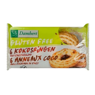 Damhert Kookoskeksit hillolla 240g gluteeniton kalorit ja ravintosisältö - 433 kcal