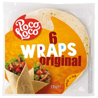 Poco Loco vehnätortilla 6kpl 370g kalorit ja ravintosisältö