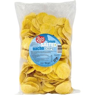 Poco Loco Suolattu Nacho Chips 750g kalorit ja ravintosisältö - 472 kcal