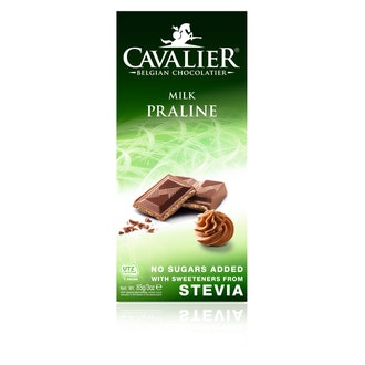 Cavalier maitosuklaa-praliinilevy 85g kalorit ja ravintosisältö - 509 kcal