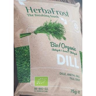 Herbafrost Luomu tilli 75 g hienonnettu pakaste kalorit ja ravintosisältö - 55 kcal