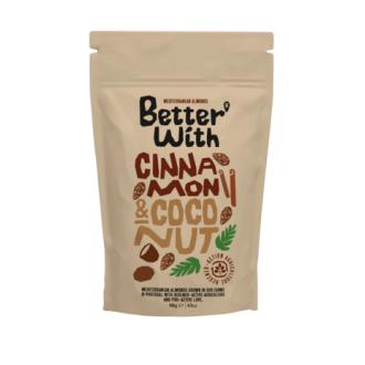 Better With BELONA-mantelit kuorrutettu kanelilla ja kookoksella 140g kalorit ja ravintosisältö - 569 kcal