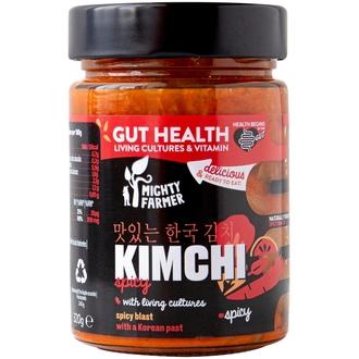 Mighty Farmer Tulinen Kimchi - fermentoitu kiinankaali 320g kalorit ja ravintosisältö