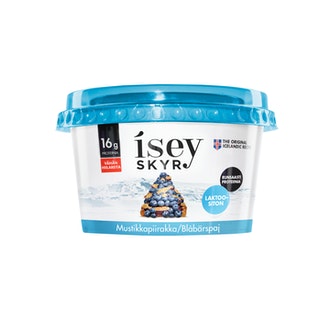 Skyr 0% mustikkapiirakka 170g kalorit ja ravintosisältö - 61 kcal