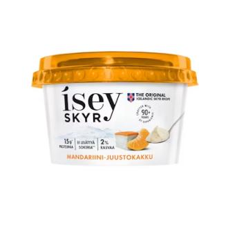 Isey Skyr mandariini-juustokakku limited edition 170g kalorit ja ravintosisältö - 71 kcal