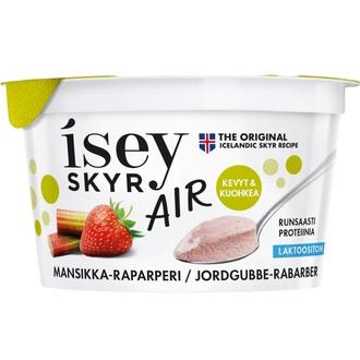 Skyr Air Mansikka-raparperi laktoositon maitovalmiste 125g kalorit ja ravintosisältö