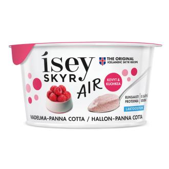 Isey Skyr Air vadelma-panna cotta laktoositon 125g kalorit ja ravintosisältö - 74 kcal