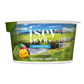 Isey Skyr mango-matcha laktoositon 170g Limited Edition kalorit ja ravintosisältö - 75 kcal