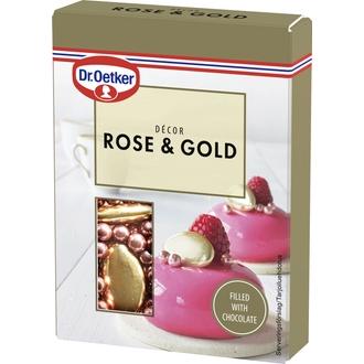 Dr. Oetker Rose&Gold Décor -suklaakoriste 42g kalorit ja ravintosisältö - 471 kcal