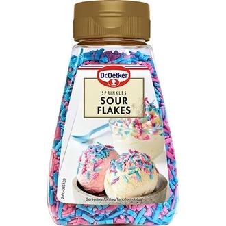Dr. Oetker Sour Flakes -koristerakeet 120g kalorit ja ravintosisältö - 395 kcal