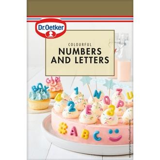 Dr. Oetker Colourful Numbers & Letters 48g kalorit ja ravintosisältö - 583 kcal
