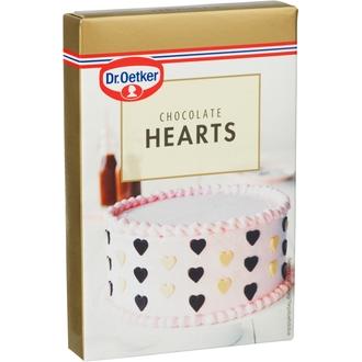 Dr. Oetker Chocolate Hearts suklaakoristekuviot 45g kalorit ja ravintosisältö
