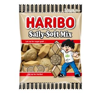HARIBO Sally-Soft mix 100g Salmiakkivaahto Karkkipussi kalorit ja ravintosisältö - 352 kcal