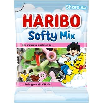 HARIBO Softy Mix 250 g Karkkipussi kalorit ja ravintosisältö