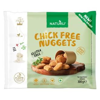 Naturli chick free vegaaniset nugetit 300g pakaste kalorit ja ravintosisältö - 256 kcal