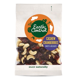 Earth Control Cashew-Karpalosekoitus 150G kalorit ja ravintosisältö