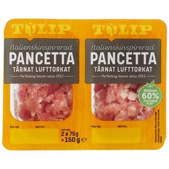 Tulip Pancetta, ilmakuivattu ja kuutioitu 2x75g kalorit ja ravintosisältö