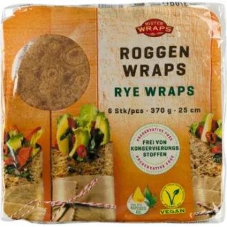 Mr Wraps ruis tortillat 6kpl 370g kalorit ja ravintosisältö - 290 kcal