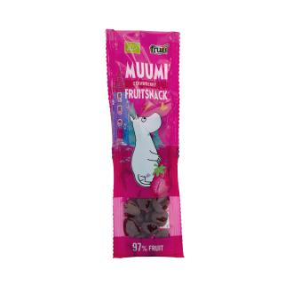 Muumi mansikkasnack 25g luomu kalorit ja ravintosisältö - 355 kcal