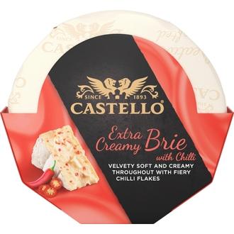 Castello Extra Creamy Brie with Chili 180g kalorit ja ravintosisältö