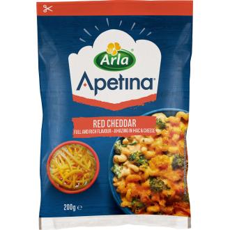 Arla Apetina red cheddar raaste 200g kalorit ja ravintosisältö - 418 kcal