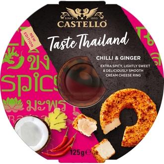 Castello Chili & Inkivääri tuorejuusto 125 g kalorit ja ravintosisältö