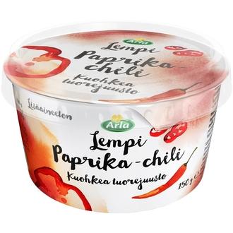 Arla Lempi Paprika & chili tuorejuusto kuohkea 150 g kalorit ja ravintosisältö