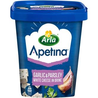 Arla Apetina 410/200g Valkosipuli-Persilja salaattijuustokuutiot kalorit ja ravintosisältö