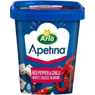 Arla Apetina kuutiot paprika-chili 410/200g kalorit ja ravintosisältö - 253 kcal