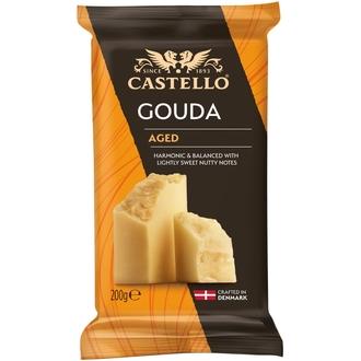 Castello Aged Gouda 200 g kalorit ja ravintosisältö