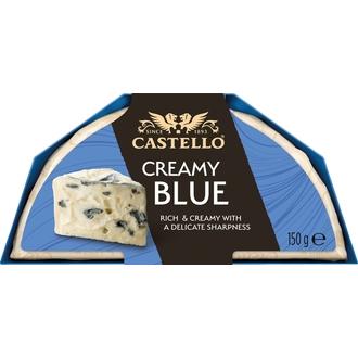 Castello Creamy Blue Sinihomejuusto 150 g kalorit ja ravintosisältö