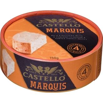 Castello Marquis 150 g punakittipintainen valkohomejuusto kalorit ja ravintosisältö - 433 kcal