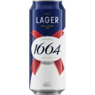 1664 Lager Olut 5,0% tölkki 0,5L kalorit ja ravintosisältö - 43 kcal
