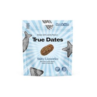 True Dates suolaisen lakritsin makuinen taateli 70g kalorit ja ravintosisältö - 324 kcal