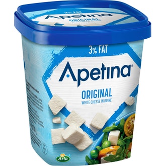 Apetina 430/200g 3% välimerellinen vähälaktoosinen juusto kuutioina kalorit ja ravintosisältö