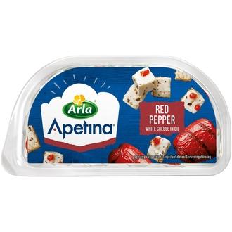 Arla Apetina Snack 100/70 g salaattijuustokuutioita ja paprikaa öljymarinadissa kalorit ja ravintosisältö
