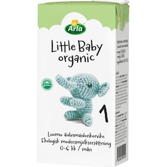 Arla Little Baby Luomu 1 500 ml maitopohjainen äidinmaidonkorvike käyttövalmis UHT kalorit ja ravintosisältö