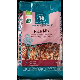 Urtekram Rice Mix 375g luomu kalorit ja ravintosisältö - 397 kcal