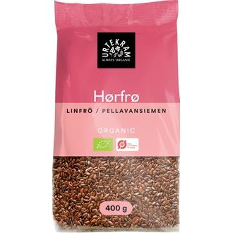 Urtekram Luomu Pellavansiemen 400G kalorit ja ravintosisältö