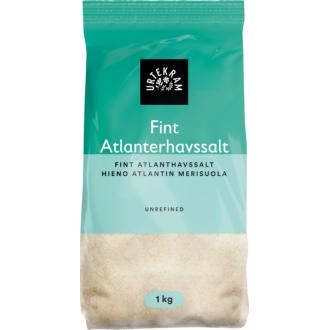 Urtekram Atlantin merisuola 1kg hieno kalorit ja ravintosisältö - 0 kcal