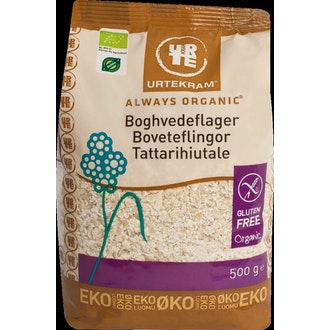 Urtekram tattarihiutale 500g luomu kalorit ja ravintosisältö