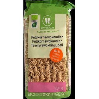 Urtekram täysjyväwokkinuudeli 250g luomu kalorit ja ravintosisältö - 359 kcal