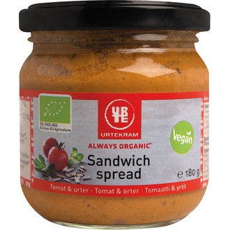 Sandwich spread tomat&örter ek 180g kalorit ja ravintosisältö - 225 kcal