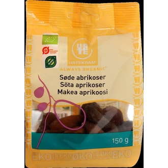 Urtekram luomu Makea aprikoosi 150g kalorit ja ravintosisältö