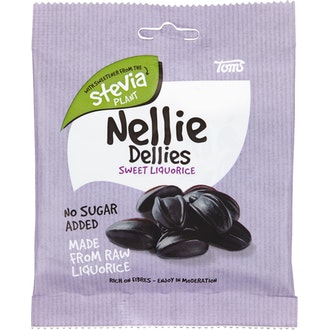 Nellie Dellies Sweet Liquorice 90g kalorit ja ravintosisältö