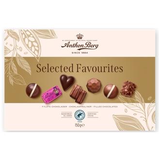 Anthon Berg Selected Favourites RA suklaakonvehtilajitelma 150g kalorit ja ravintosisältö