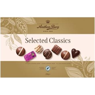 Anthon Berg Selected Classics RA suklaakonvehtilajitelma 230g kalorit ja ravintosisältö