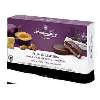 Anthon Berg Luumut Madeirassa marsipaanikonvehti RA 220g kalorit ja ravintosisältö