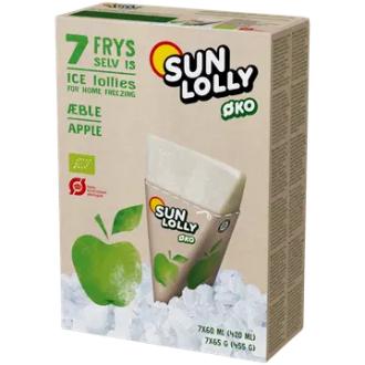 Sun Lolly 7x60ml/65g Luomu Pakasta itse mehujää Omena - ravintosisältö, kalorit ja ravintoarvot